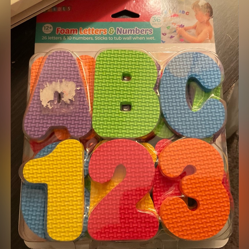 Foam Letters & Numbers Bath Toy Set - Multicolor